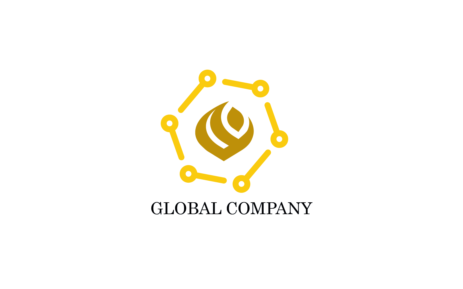 Global Company Vector Design Logo Template