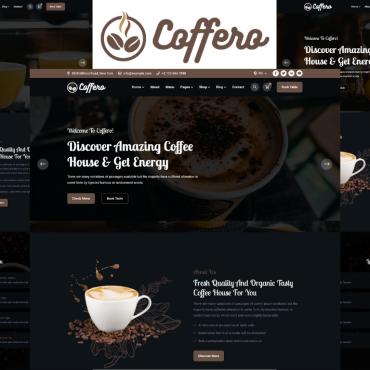 Cafeteria Coffee Responsive Website Templates 246520