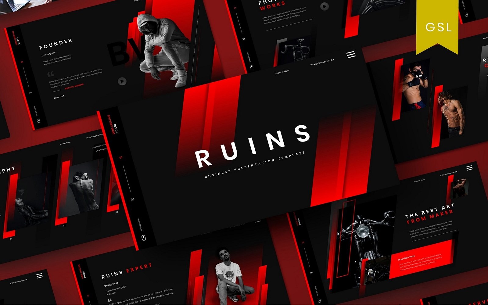 Ruins - Business Google Slide Template