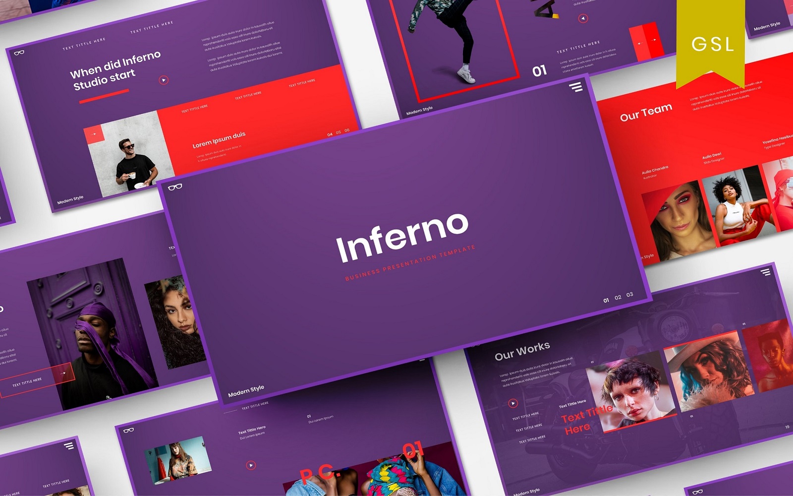 Inferno - Business Google Slide Template