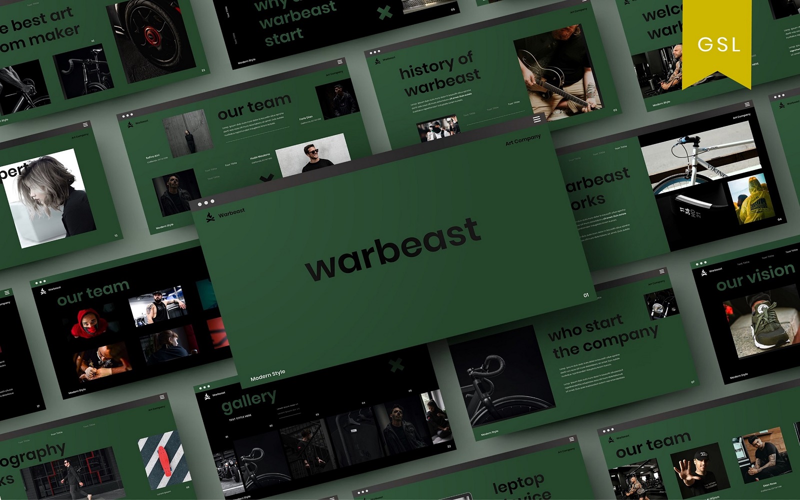 Warbeast - Business Google Slide Template*