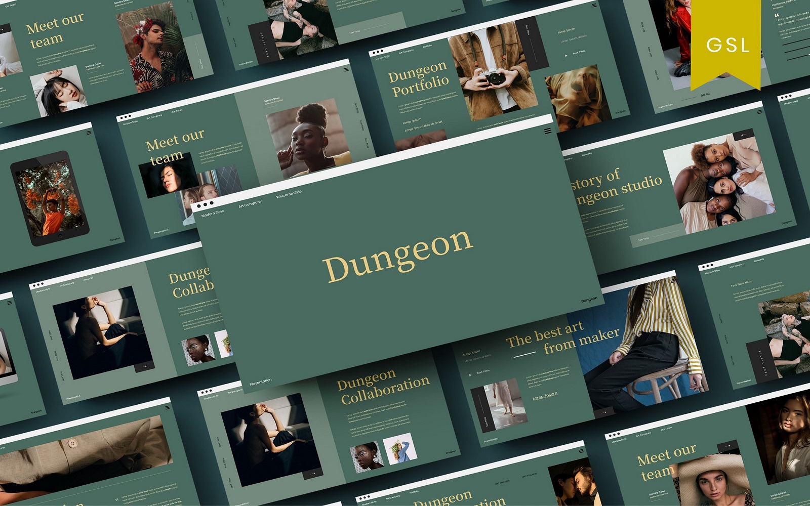 Dungeon - Business Google Slide Template
