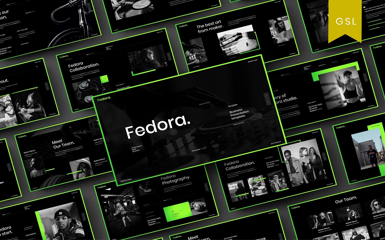 Fedora - Business Google Slide Template