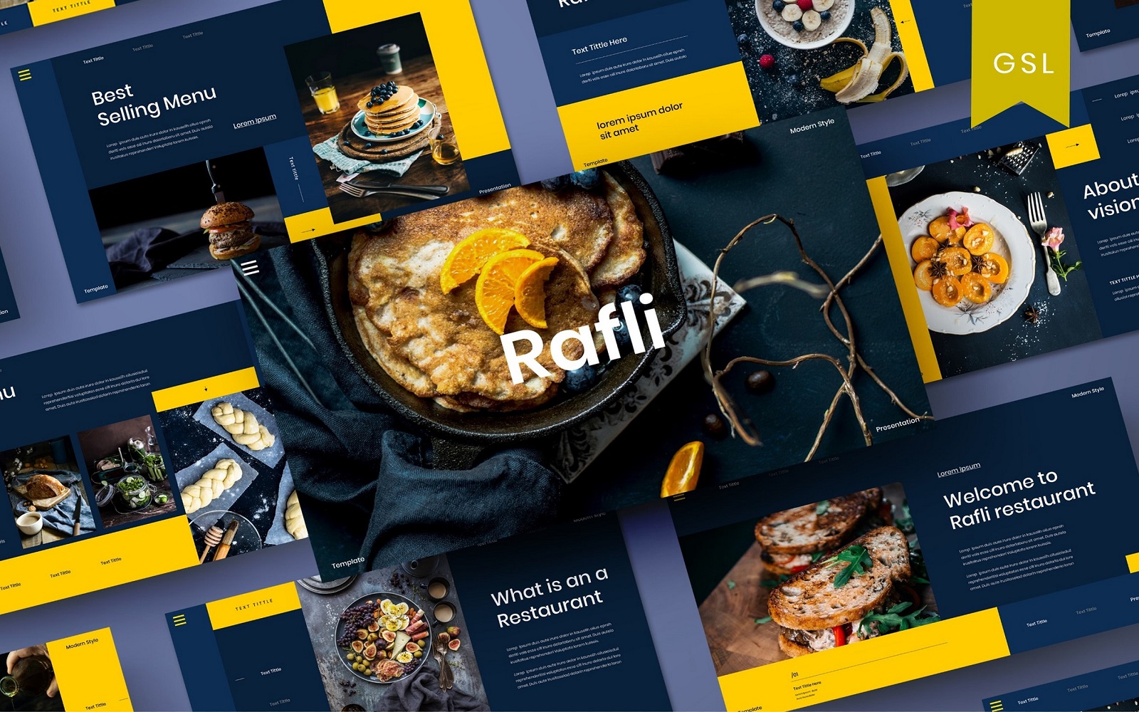 Rafli - Food Business Google Slide Template