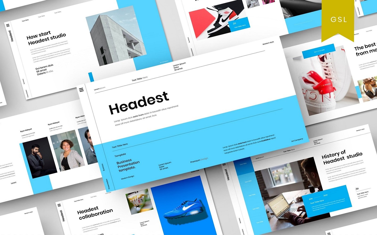 Headest - Business Google Slide Template