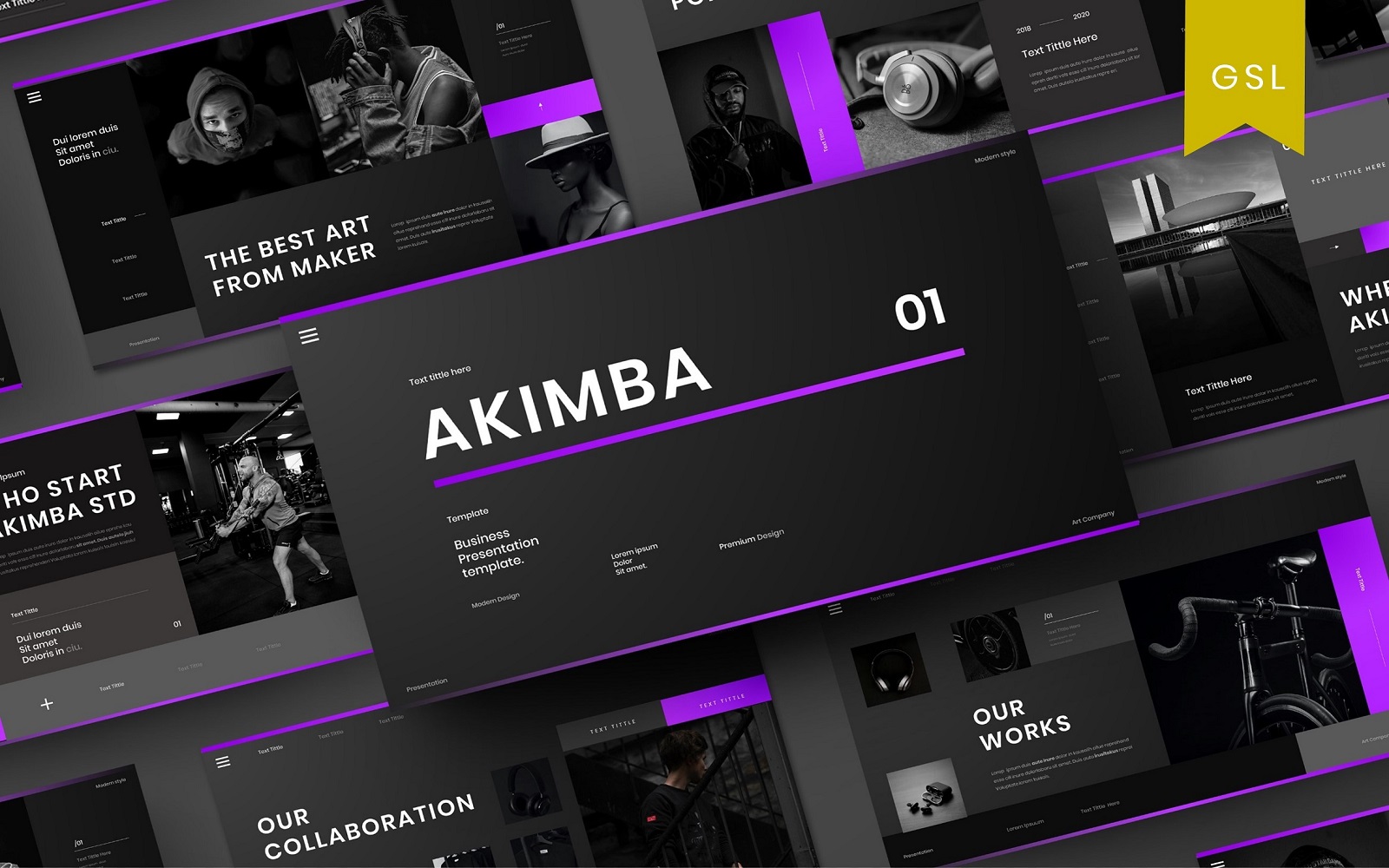 Akimba - Business Google Slide Template