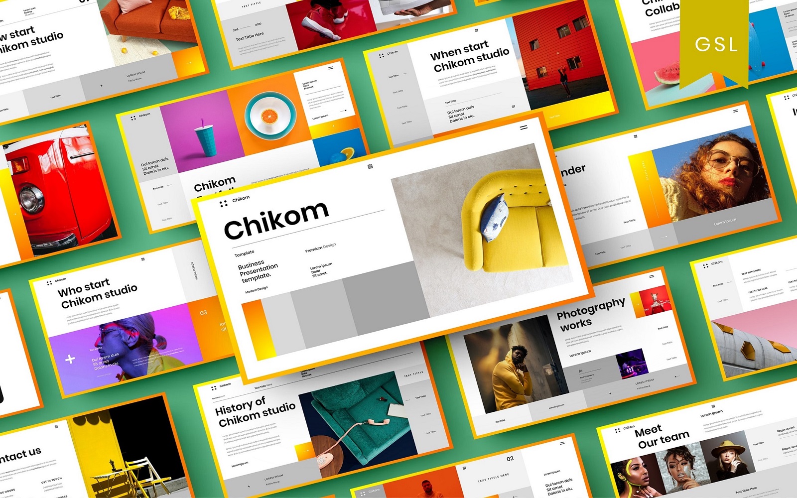 Chikom - Business Google Slide Template