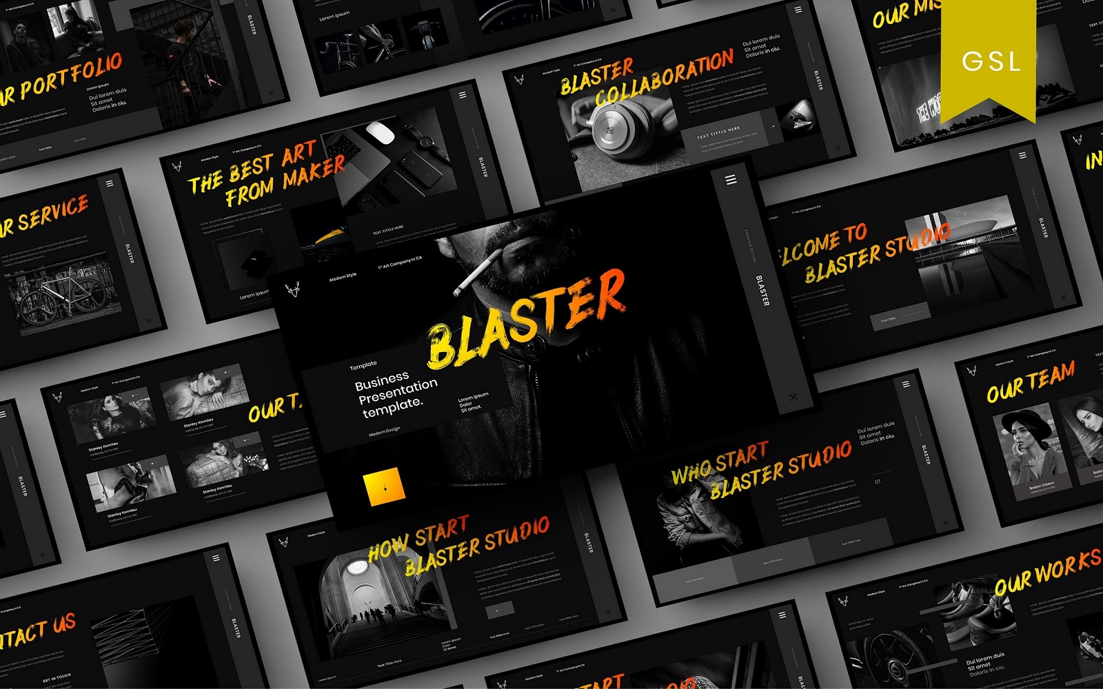 Blaster - Business Google Slide Template