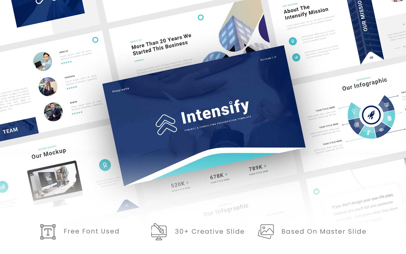 Intensify - Finance & Consulting Business Google Slides Template