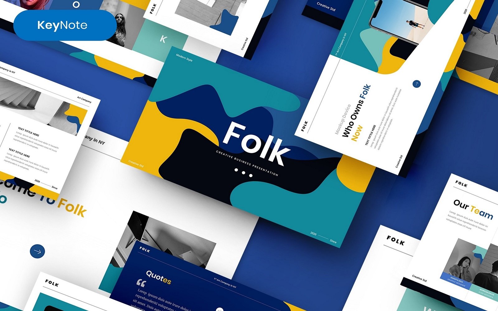 Folk – Creative Business Keynote Template