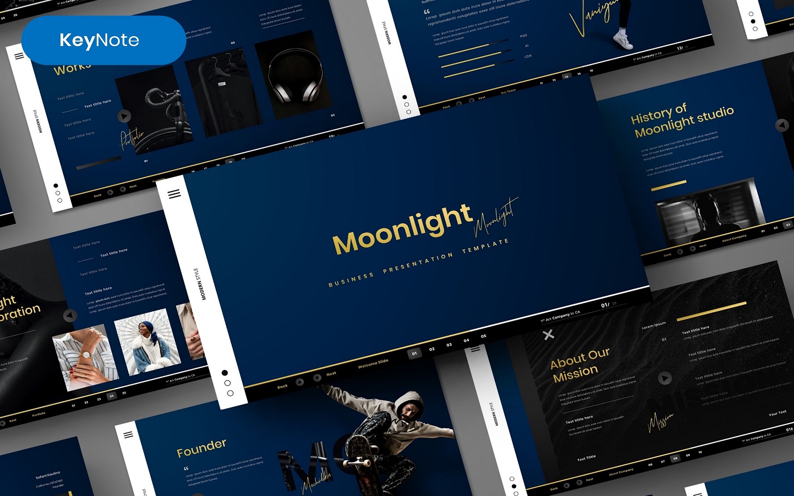 Moonlight – Business Keynote Template