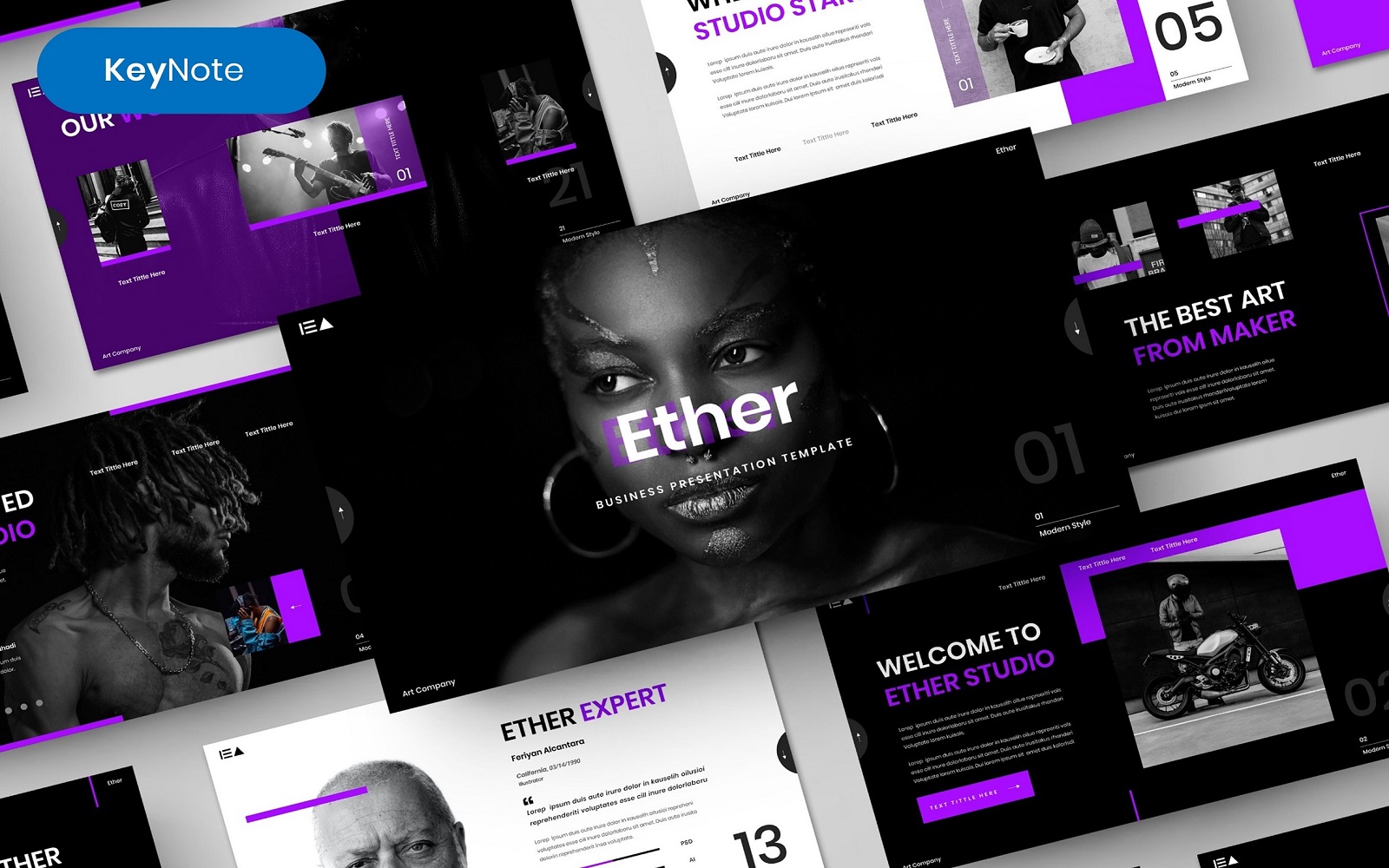 Ether – Business Keynote Template