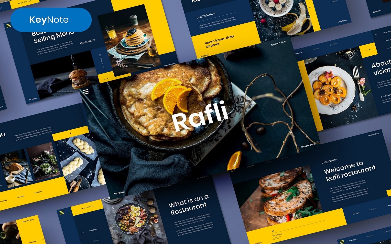 Rafli – Food Business Keynote Template