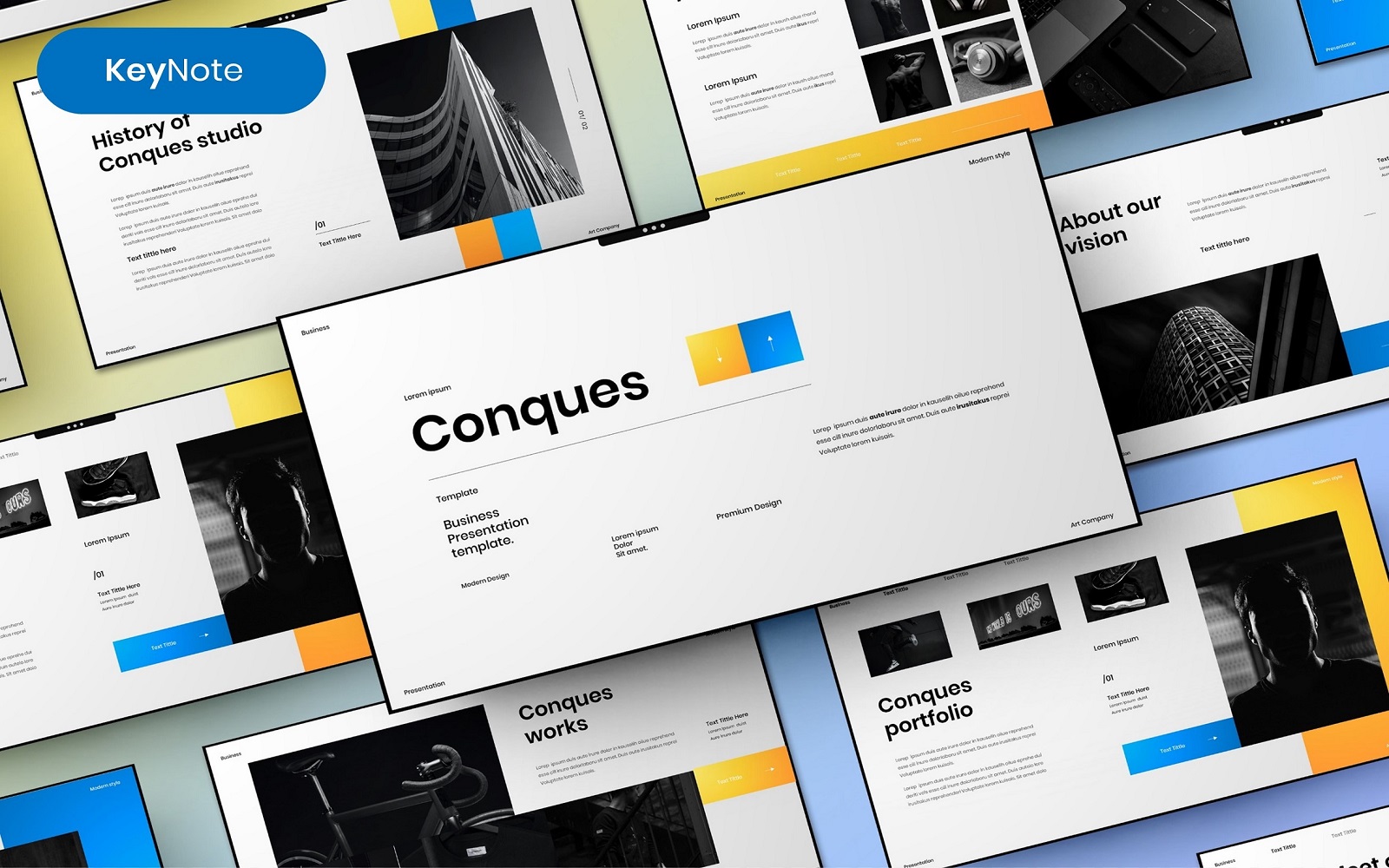 Conques – Business Keynote Template