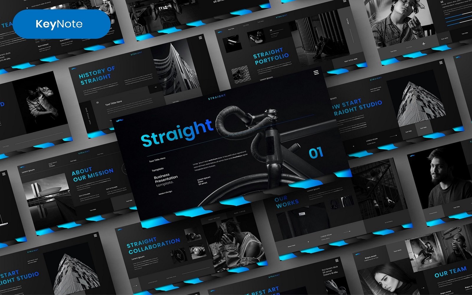 Straight – Business Keynote Template