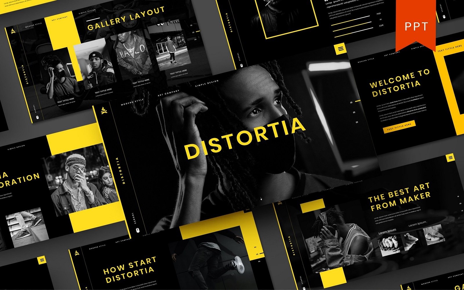 Distortia – PowerPoint Template