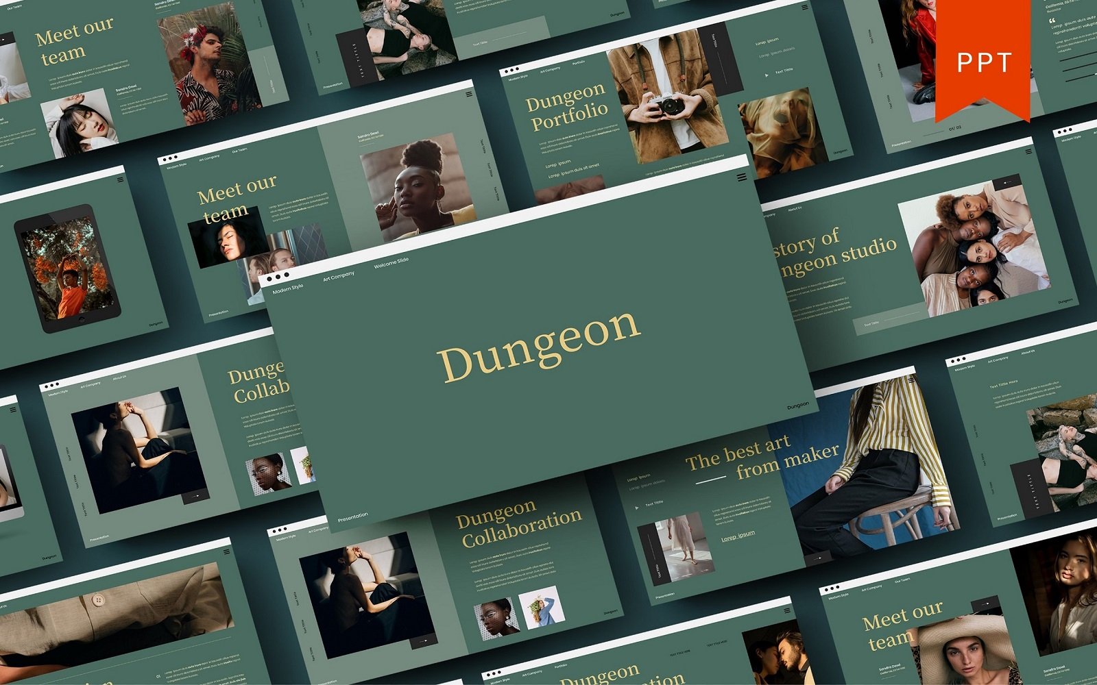 Dungeon - Business PowerPoint Template