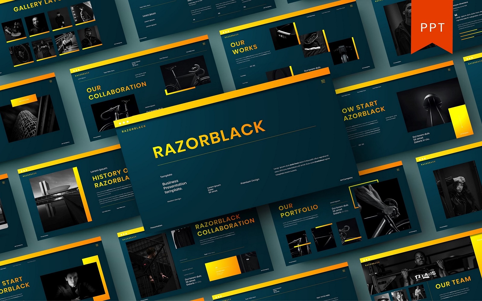 Razorblack – Business PowerPoint Template
