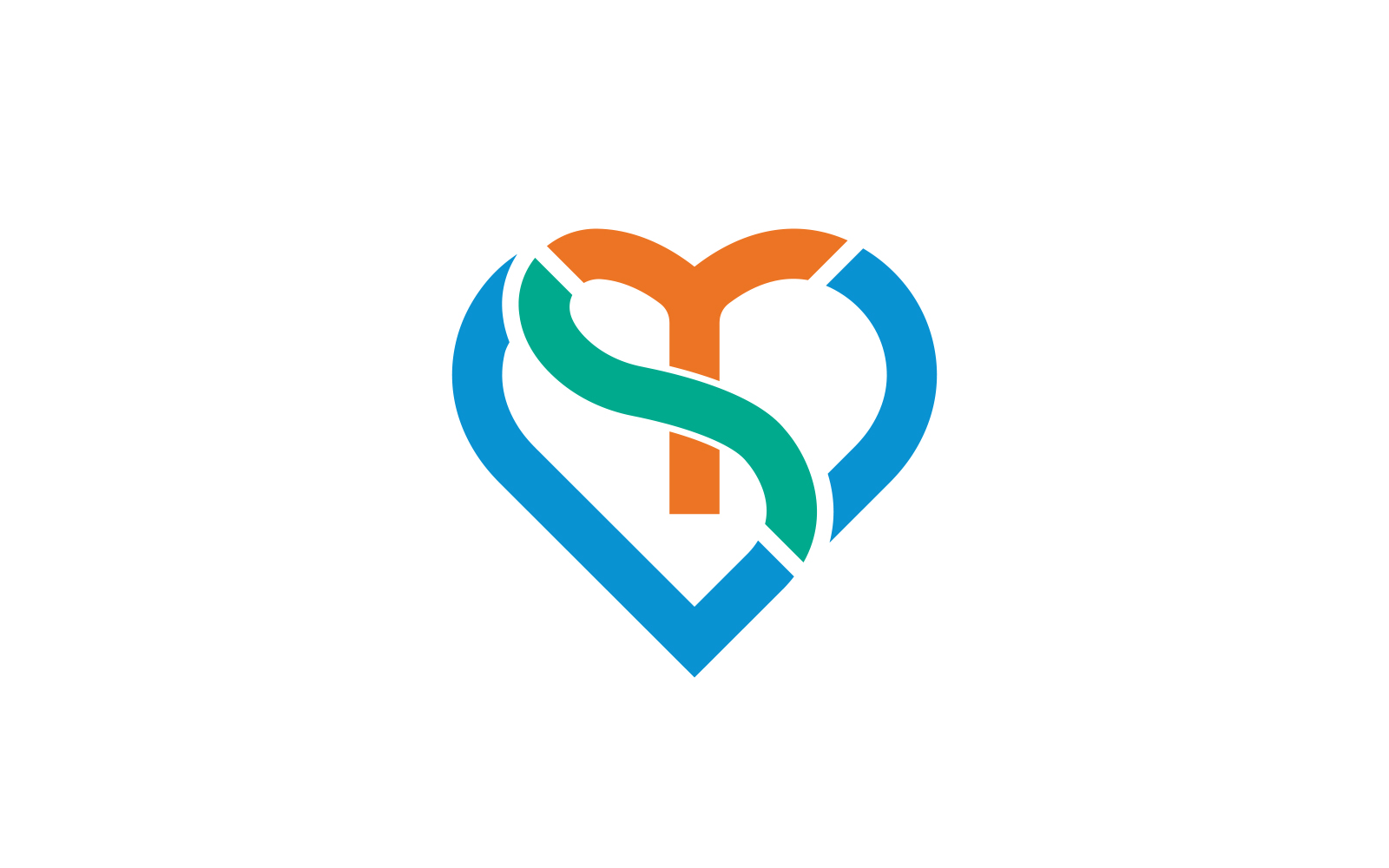 TS Love | Letter TS Love Logo