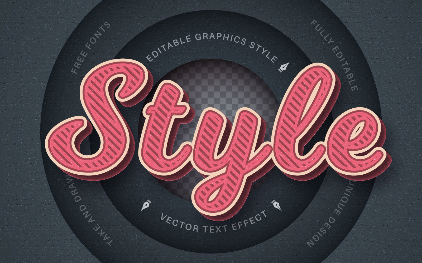 Retro Style - Editable Text Effect, Font Style