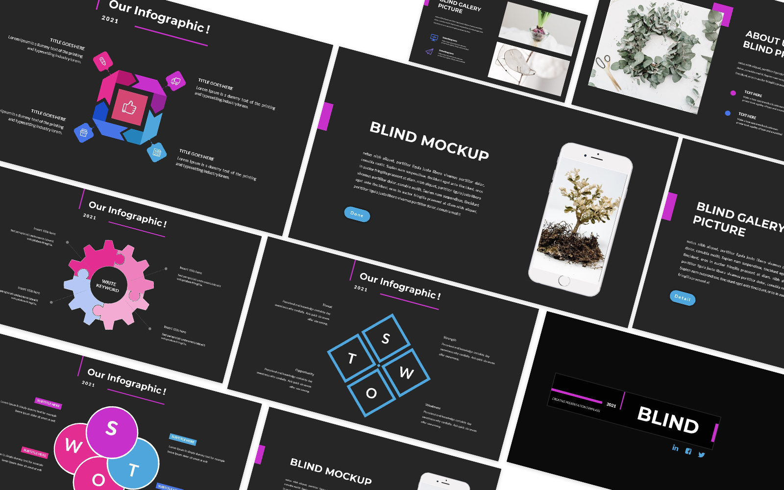 Blind Creative Powerpoint Template