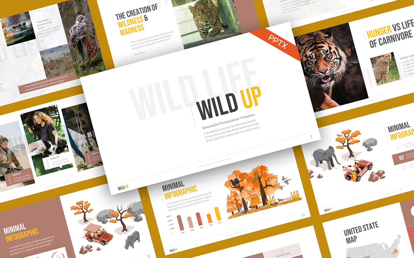 WildUp Nature Professional PowerPoint Template