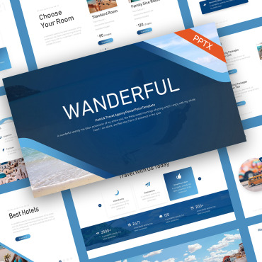 Beach Blue PowerPoint Templates 247095