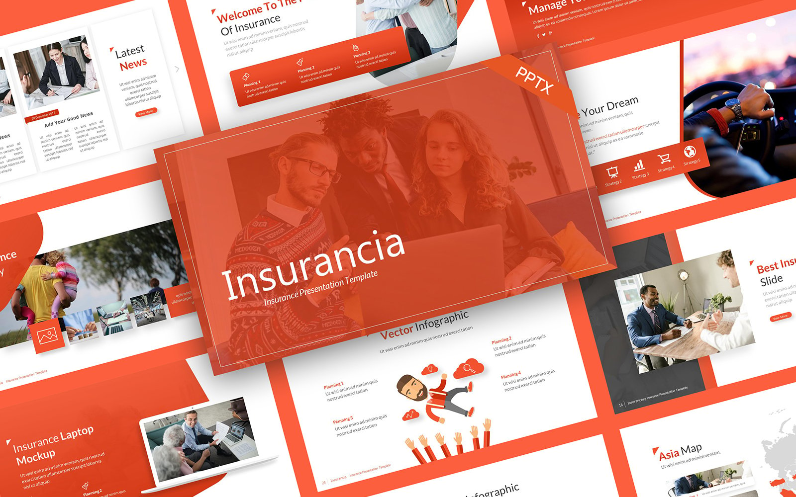 Insurancia Insurance PowerPoint Template