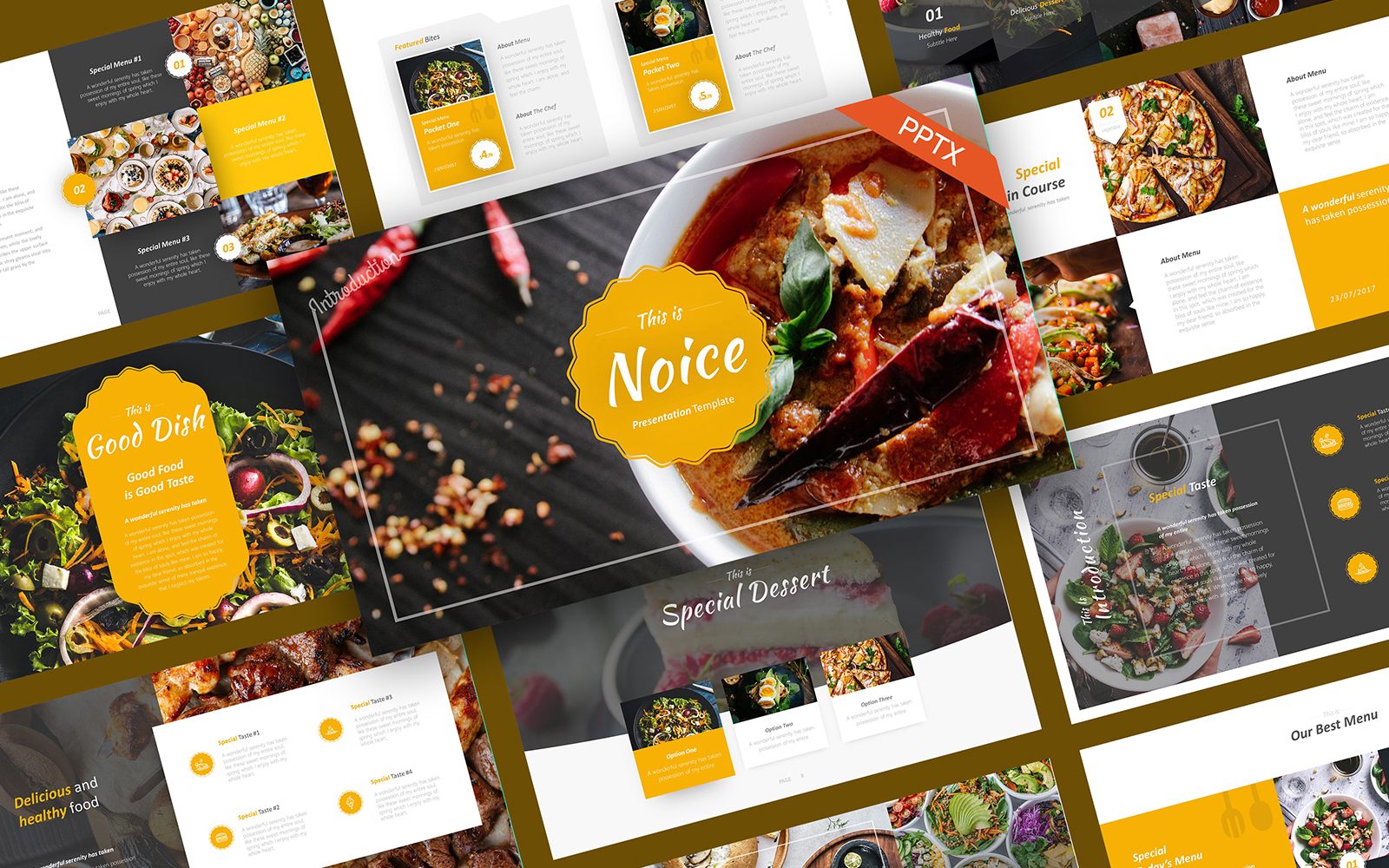 Noice Food PowerPoint Template