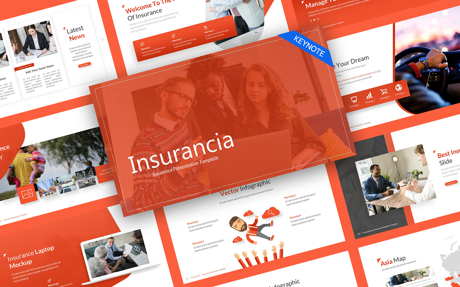 Insurancia Insurance Keynote Template