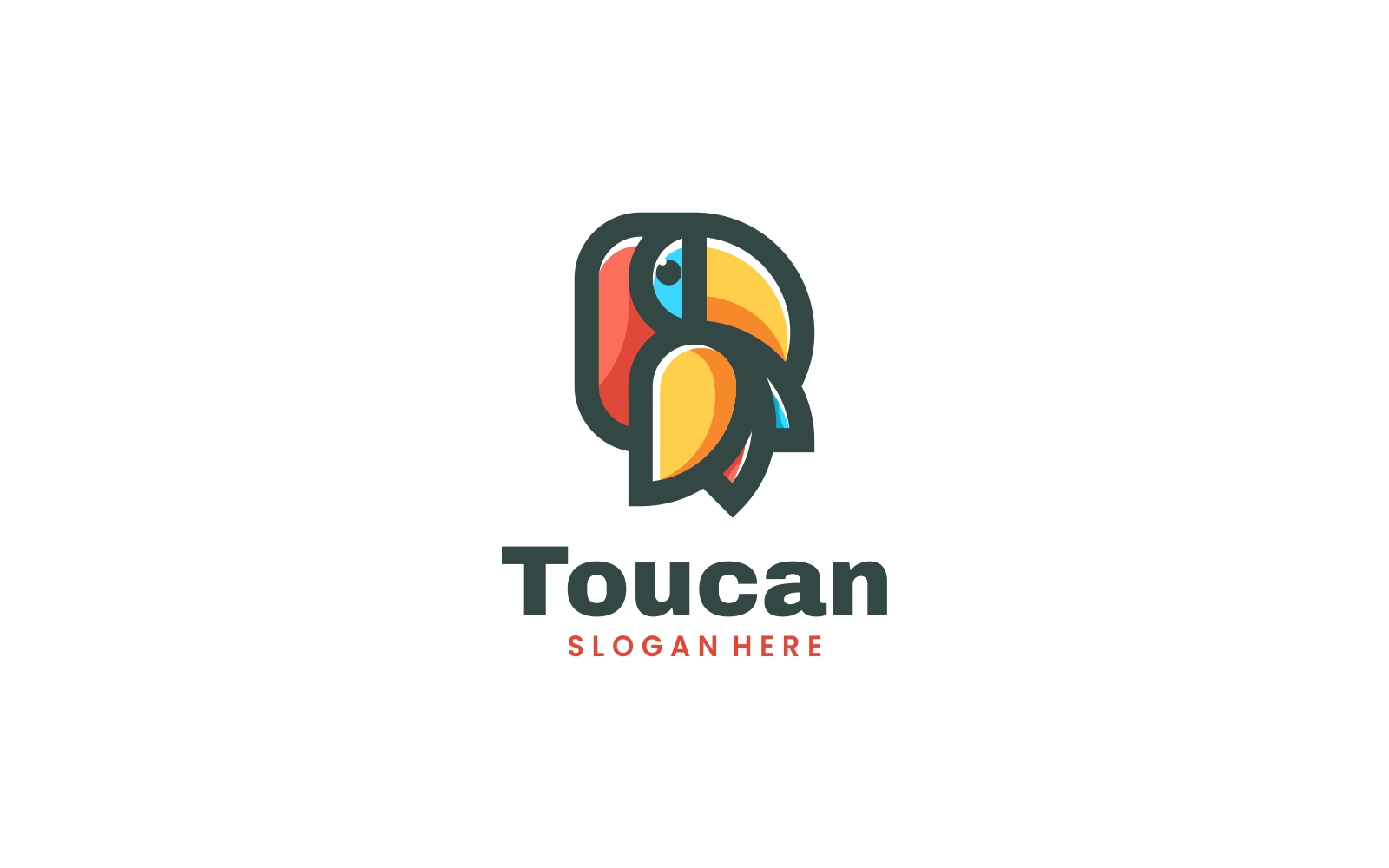 Toucan Color Mascot Logo Design