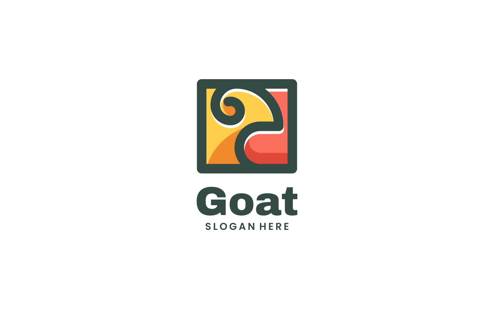 Goat Simple Mascot Logo Design