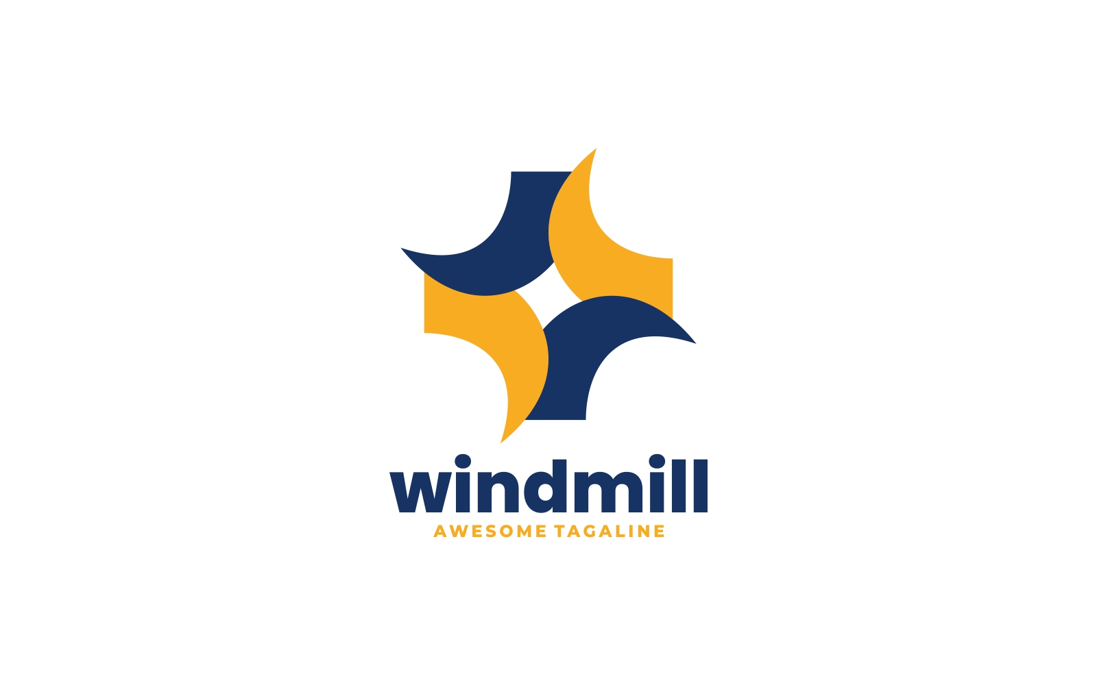 Windmill Simple Logo Style