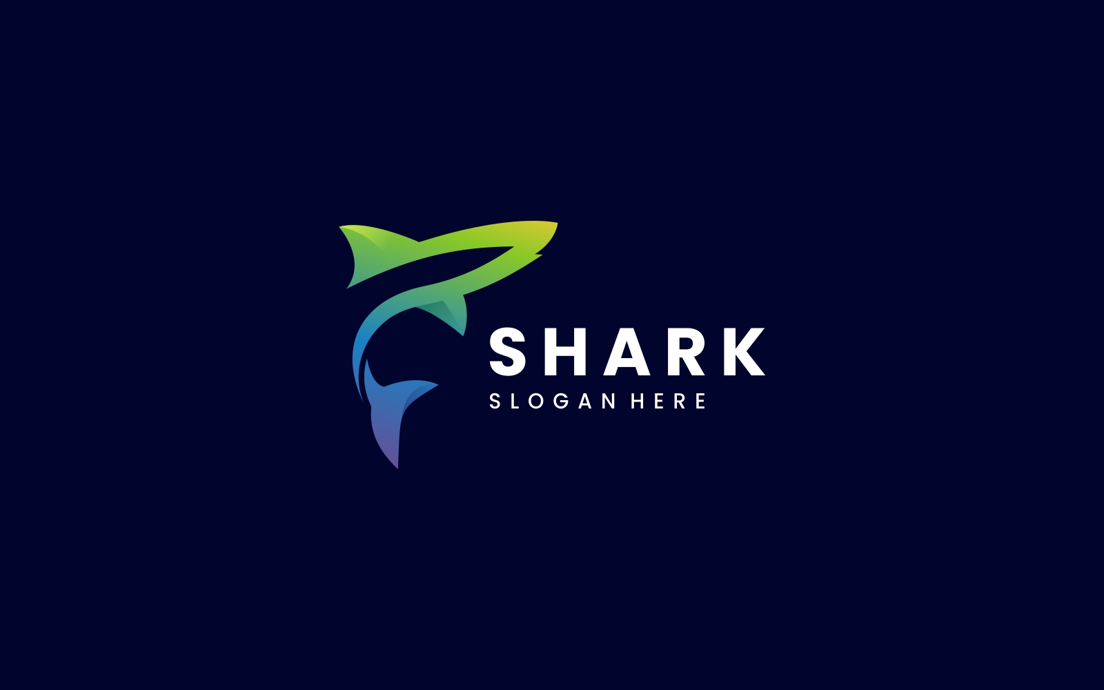 Shark Gradient Logo Template