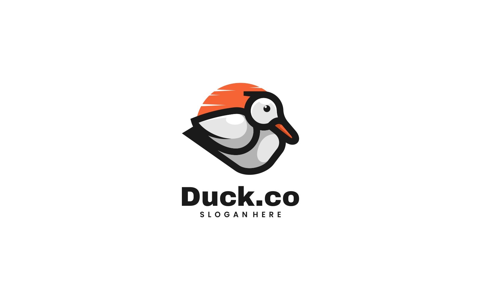 Duck Simple Mascot Logo Design