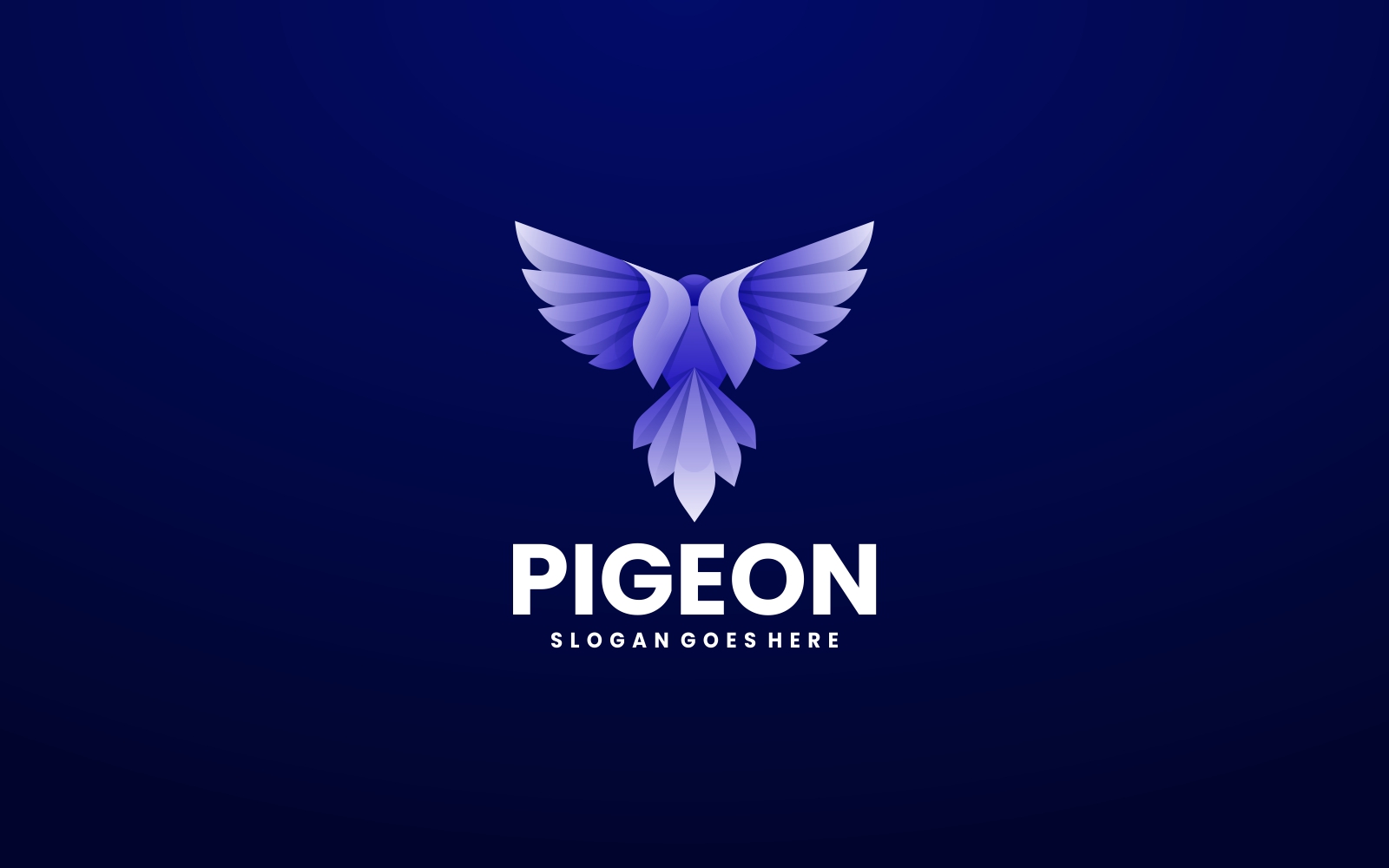 Pigeon Gradient Logo Template