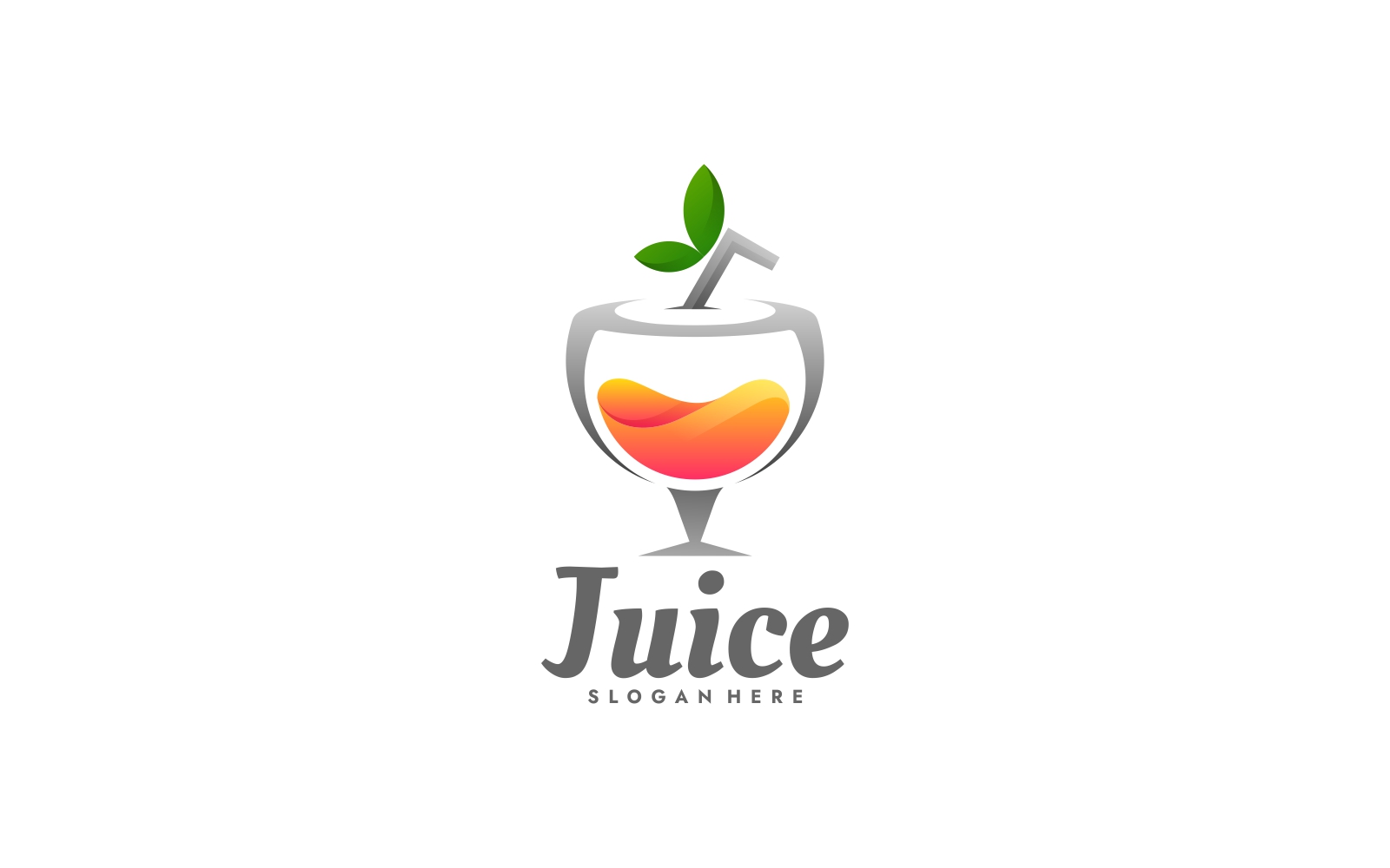 Juice Gradient Colorful Logo Style