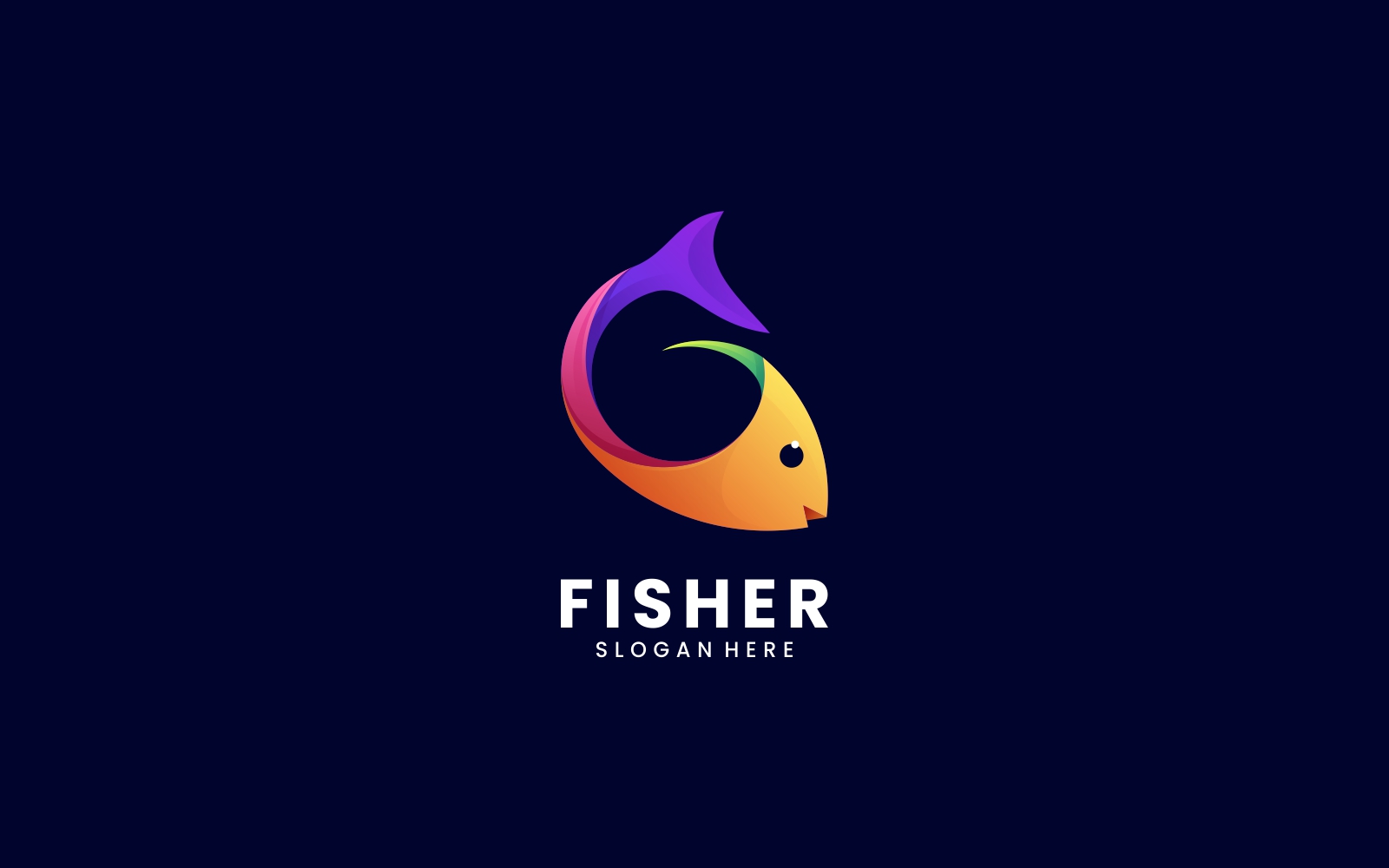 Fisher Gradient Colorful Logo