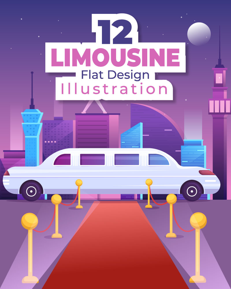12 Limousine Car Design Illustration