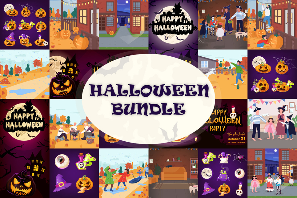 Halloween Illustration Bundle