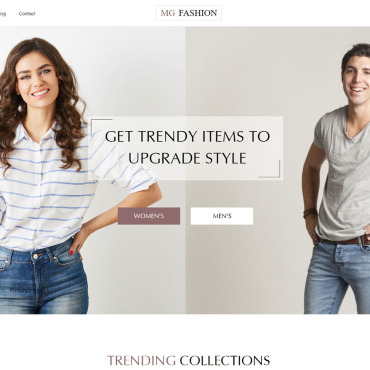 Ecommerce Clothing Responsive Website Templates 247389