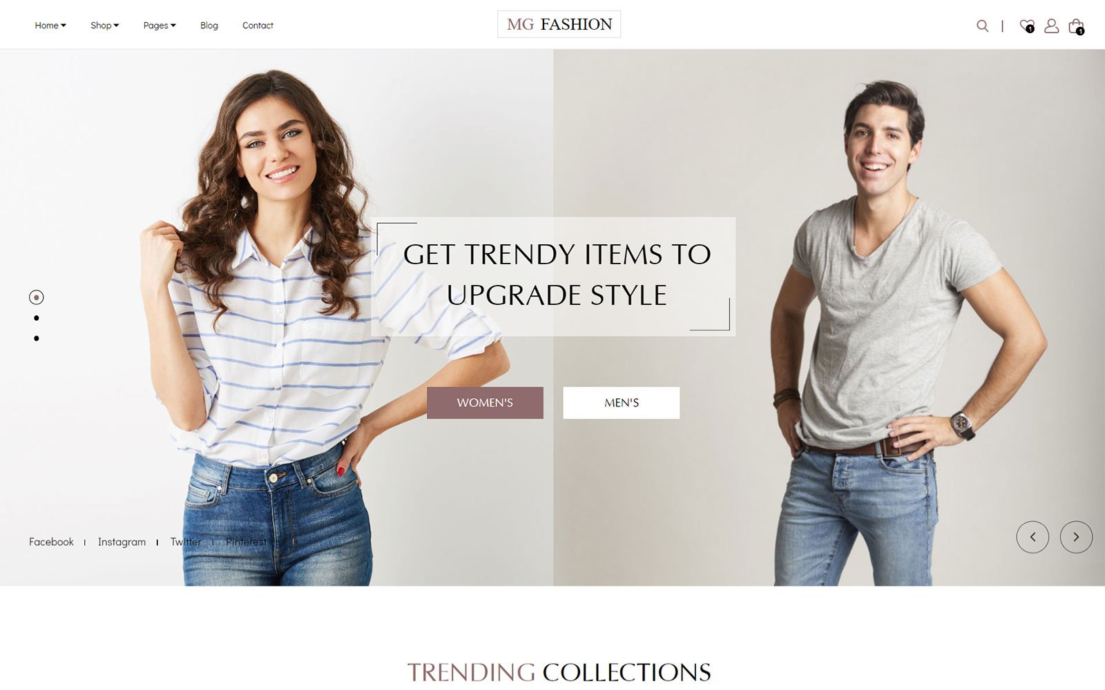 MG Fashion - eCommerce HTML Website Template