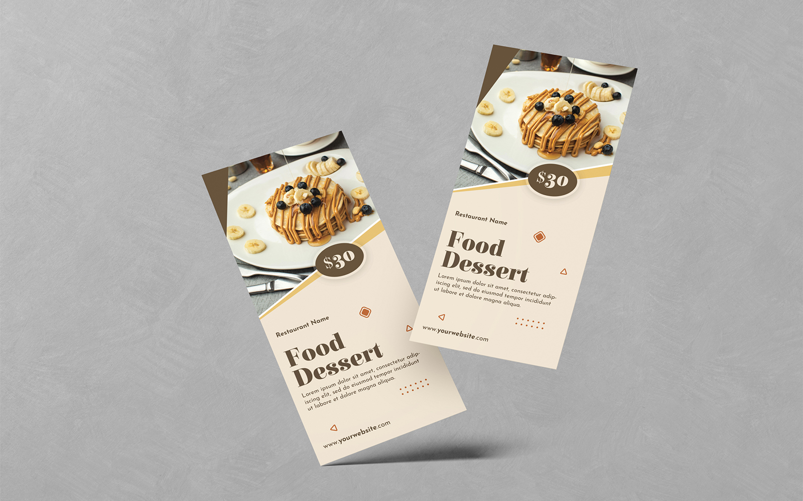 Food Dessert DL Flyer Templates