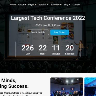 Event Ticket Responsive Website Templates 247423