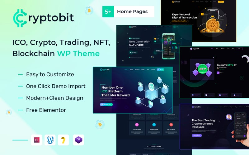 Cryptobit - Blockchain WordPress Theme