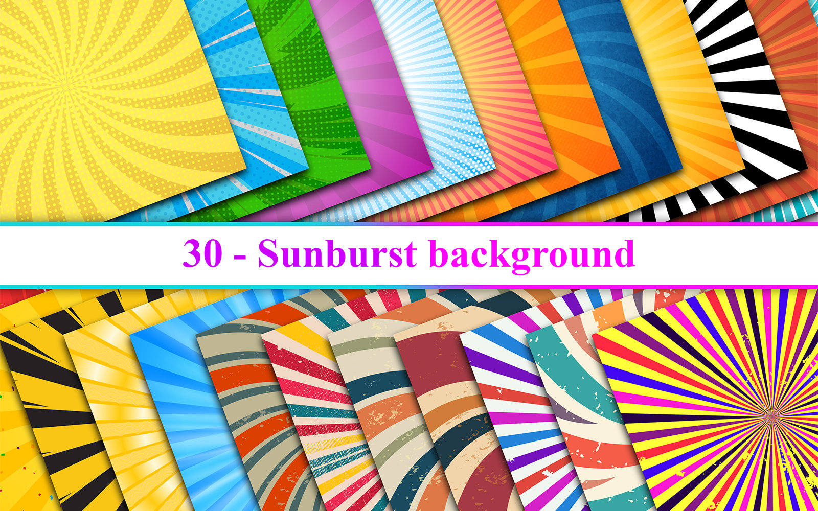 Sunburst Background, Sunburst Background Set