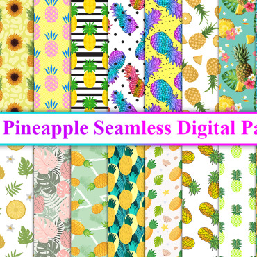 Pattern Pineapple Backgrounds 247487