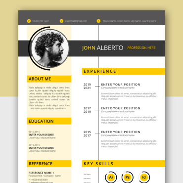 <a class=ContentLinkGreen href=/fr/kits_graphiques_templates_cv-modeles.html>CV Modles</a></font> jaune creatif 247659