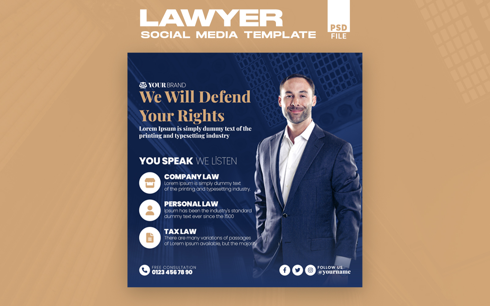 Lawyer - Social Media Template