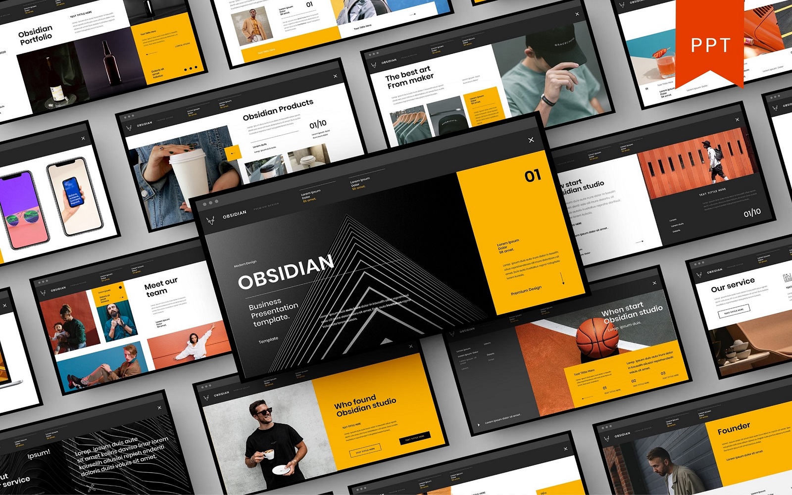 Obsidian – PowerPoint Template